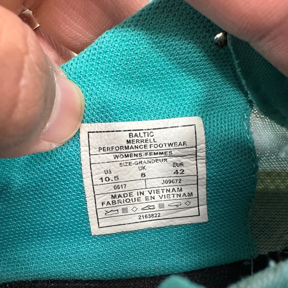 Merrell Vapor Glove 3 Barefoot Running Shoes Womens 10.5 Baltic Teal Athletic